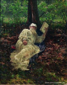 León Tolstoi en el bosque