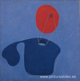 Cabeza roja, cuerpo azul.