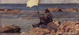 Silvestro Lega, en el cuadro de Riva al Mare