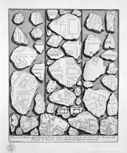 Las antigüedades romanas, t. 1, lámina III. Mapa de la antigua