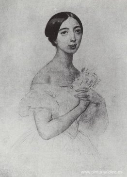 Retrato de la cantante Pauline Viardot García