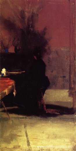 mujer en el piano