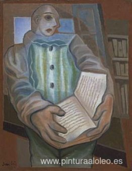 Pierrot con libro