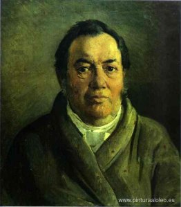 Retrato de Nikolay O.Ge, padre del artista