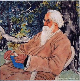 Retrato de Rabindranath Tagore