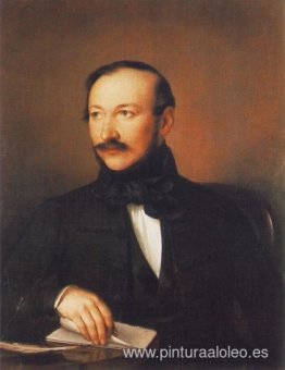 Retrato del poeta Mihály Vörösmarty