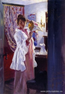 Interior con la esposa del artista (Marie Krøyer)