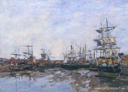 Trouville, el puerto durante la marea baja