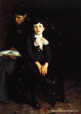 Homero Saint Gaudens y su madre