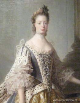 Retrato de Sofía Carlota de Mecklemburgo-Strelitz, esposa del re