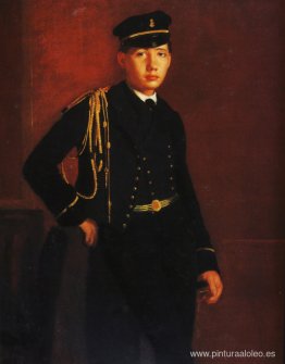 Achille de Gas como cadete naval (detalle)