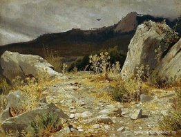 Camino de montaña. Crimea