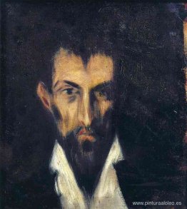 Cabeza de hombre al estilo El Greco