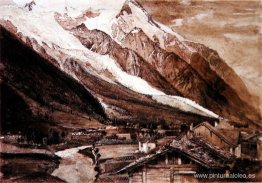 Glaciar de Bossons Chamonix 1849