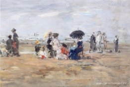 Trouville, escena en la playa