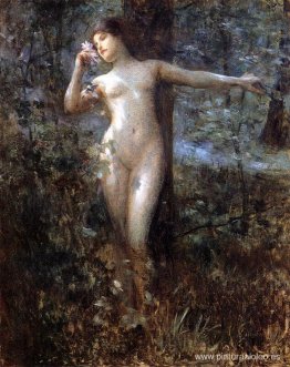 Desnudo en el bosque