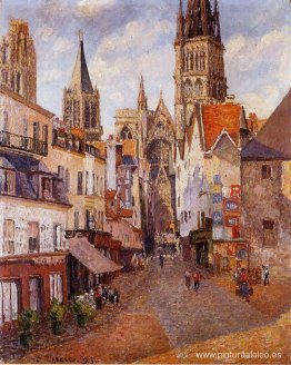 Luz del sol, tarde, La Rue de l'Epicerie, Rouen