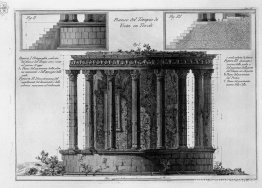 Lado del Templo de Vesta en Tívoli