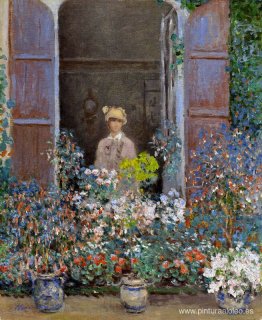 Camille Monet en la ventana, Argentuile