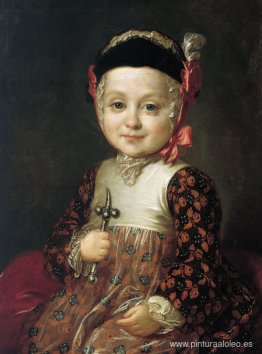 Retrato del conde Alexey Bobrinsky cuando era niño