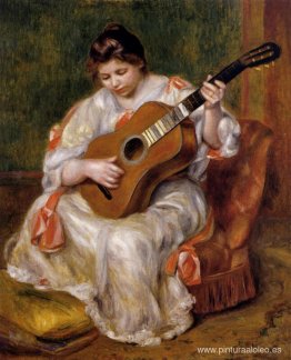 Mujer tocando la guitarra