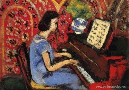 mujer en el piano