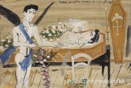 Ilustración para el poema de Cavafy Preciosas flores blancas