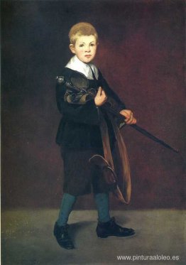 niño con una espada