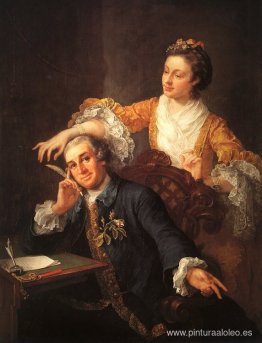 David Garrick y su esposa