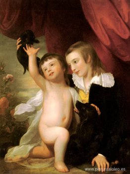 Retrato de Raphael West y Benjamin West Jr.