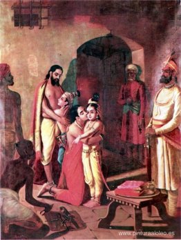 Krishna se encuentra con los padres