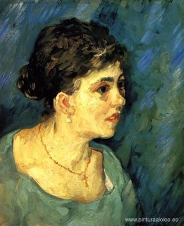 Retrato de mujer en azul