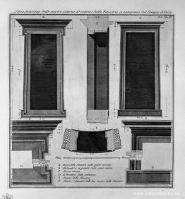 Demostración del exterior e interior de la ventana muestra la ca