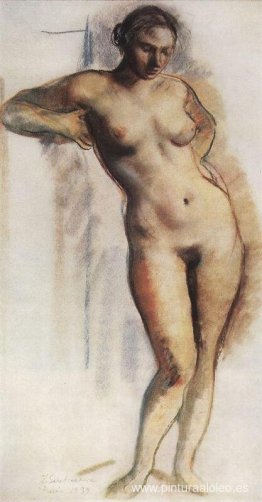 desnudo de pie 