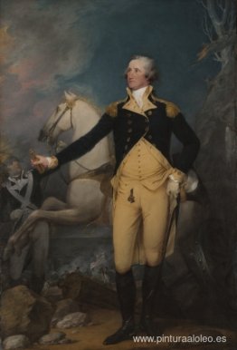 George Washington antes de la batalla de Trenton