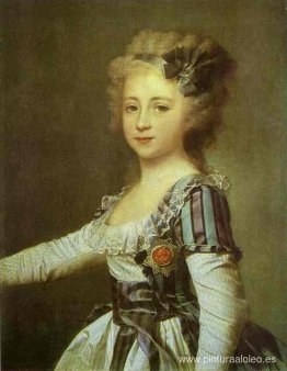 Retrato de la gran duquesa Elena Pavlovna cuando era niña