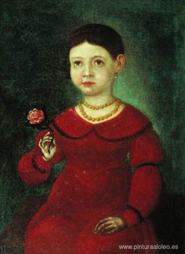 Retrato de una niña Evdokia Kuznetsova