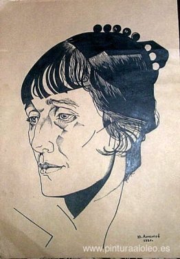 Retrato de la poeta Anna Ajmátova