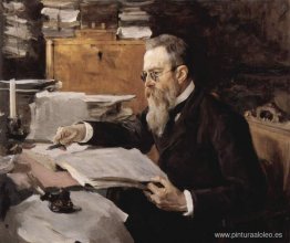 Retrato de Nikolai Andreyevich Rimsky-Korsakov