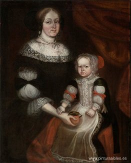 Sra. Richard Patteshall (Martha Woody) y niño