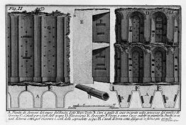 Las antigüedades romanas, t. 1, lámina XI. Muralla Aureliana: Mu