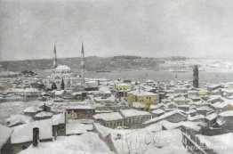 Üsküdar en la nieve