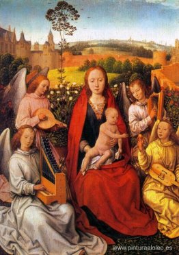 Virgen y Niño con Ángeles Músicos