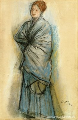 Mujer de azul (Retrato de Mlle. Helene Rouart)