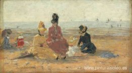 En la playa, Trouville