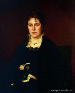 Retrato de Sofia Nikolaevna Kramskoy, la esposa del artista