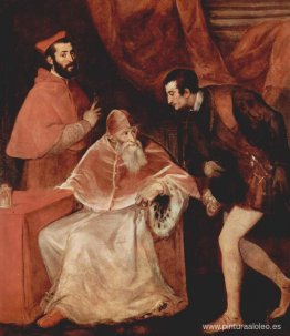 Retrato del Papa Pablo III, el Cardenal Alessandro Farnese y el