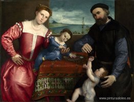 Retrato de Giovanni della Volta con su esposa e hijos