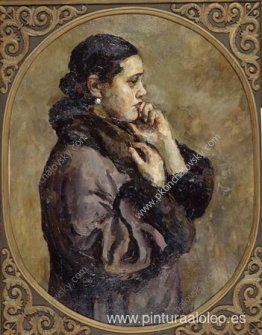 No casada. (Retrato de Natalia Petrovna Konchalovsky, hija del a