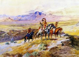 Indios explorando una caravana